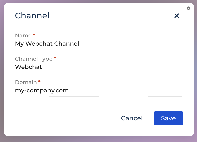 Channel config